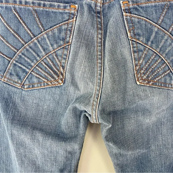 7 For All Mankind By Jerome Dahan Jeans Bootcut Low Rise Pocket Detail Sz 28 - Picture 10 of 13